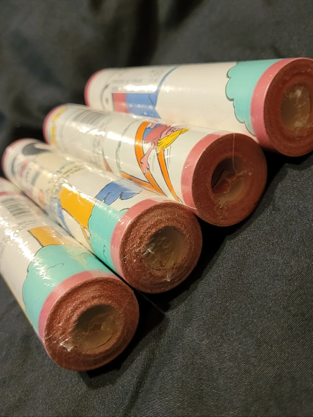 NEW Vintage Sesame Street Jim Henson Wallpaper Border FTB112 Lot of 4 Rolls